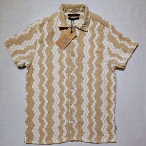 Indicode Men's Medium Button Down Short Sleeve Shirt NWT‎